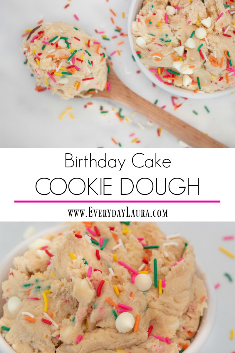 Edible Birthday Cake Cookie Dough Recipe 