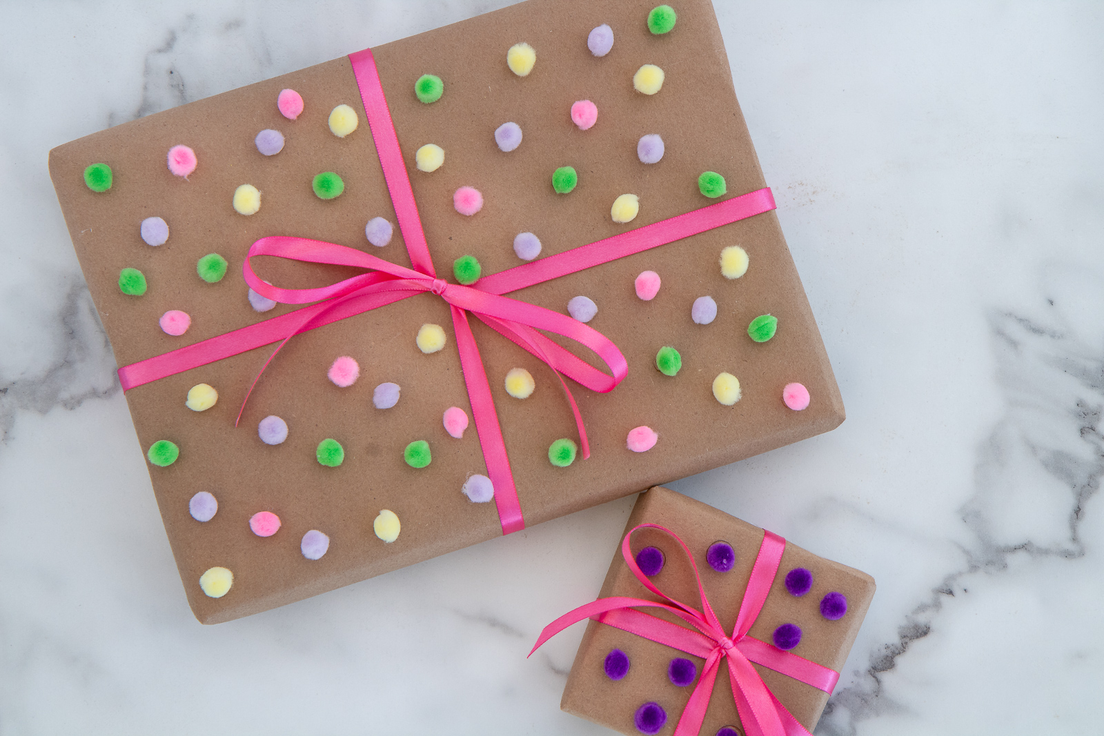 Wrapping Paper: Pretty in Pink gift Wrap, Birthday, Holiday, Christmas 