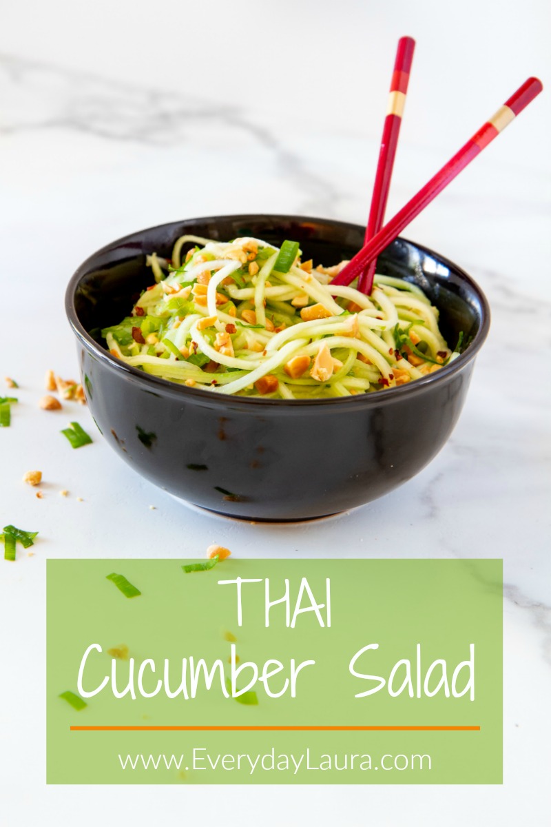 This Thai cucumber salad makes a delicious side or main dish. 