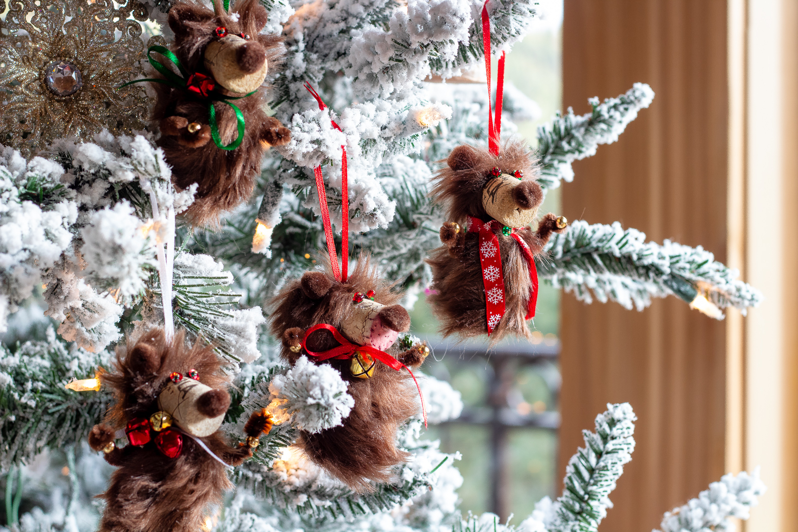 How to make wine cork bear ornaments