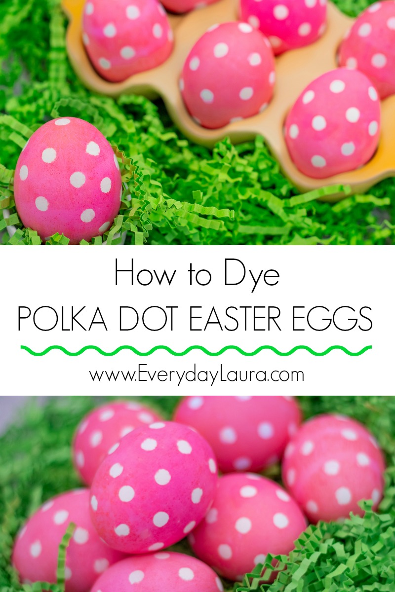 How to dye polka dot easter eggs