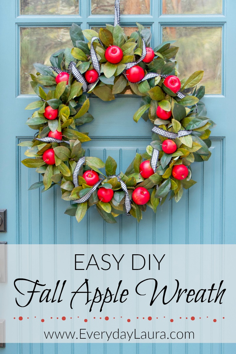 How to make an easy apple fall wreath