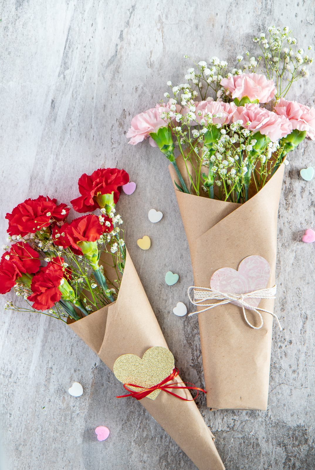 Make a valentine's day bouquet