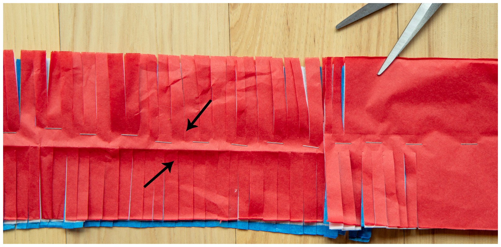 DIY 4th of July Tissue Paper Garland