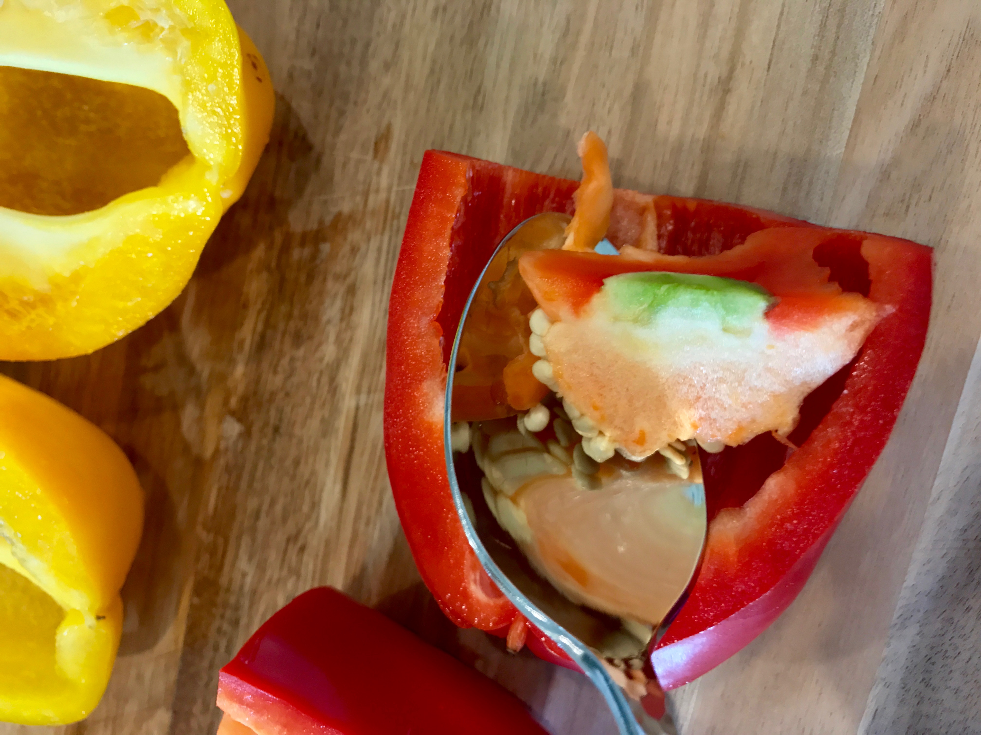 how to roast bell peppers in the oven