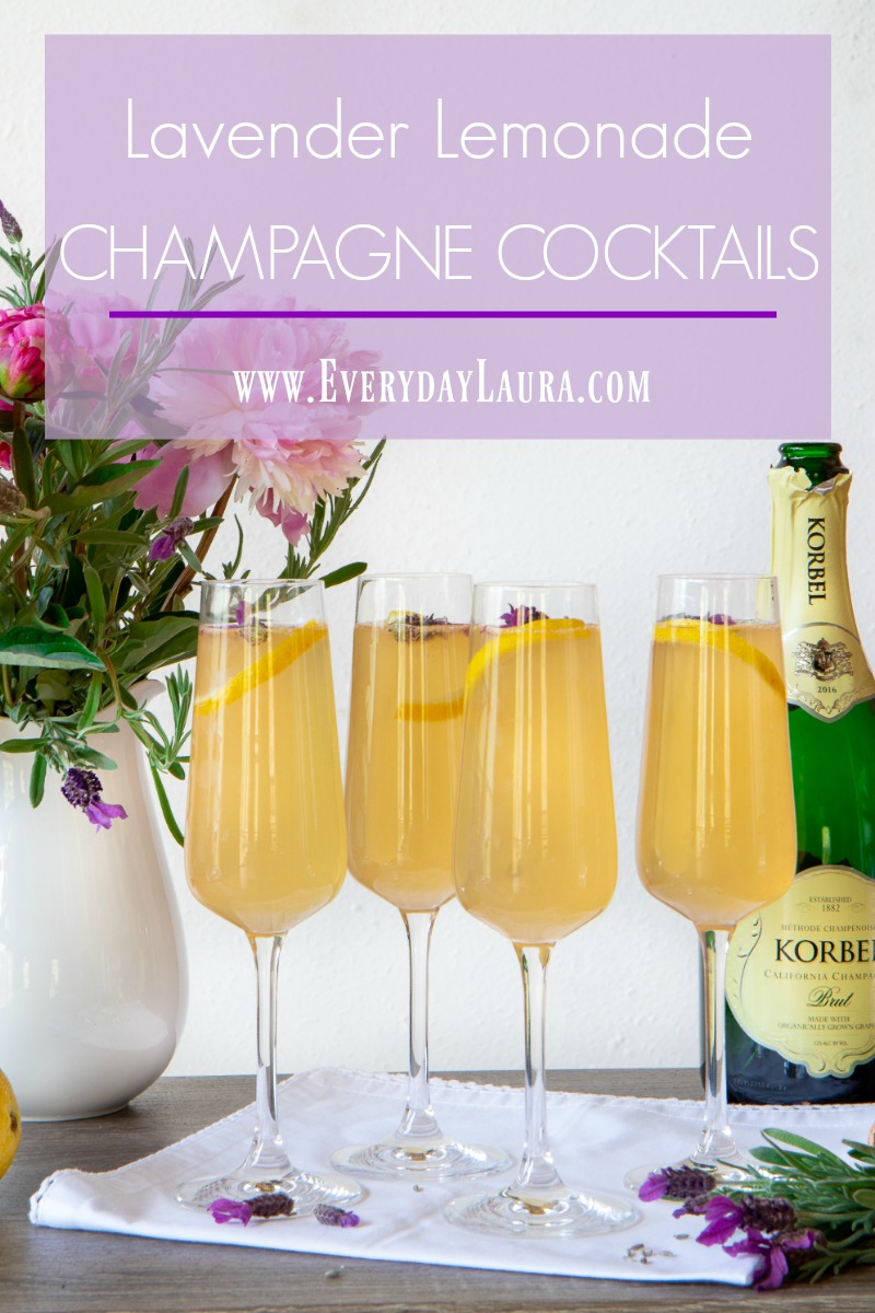Lavender Lemonade Champagne Cocktails