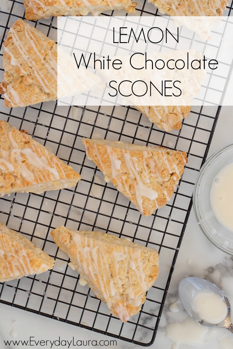 lemon white chocolate scones