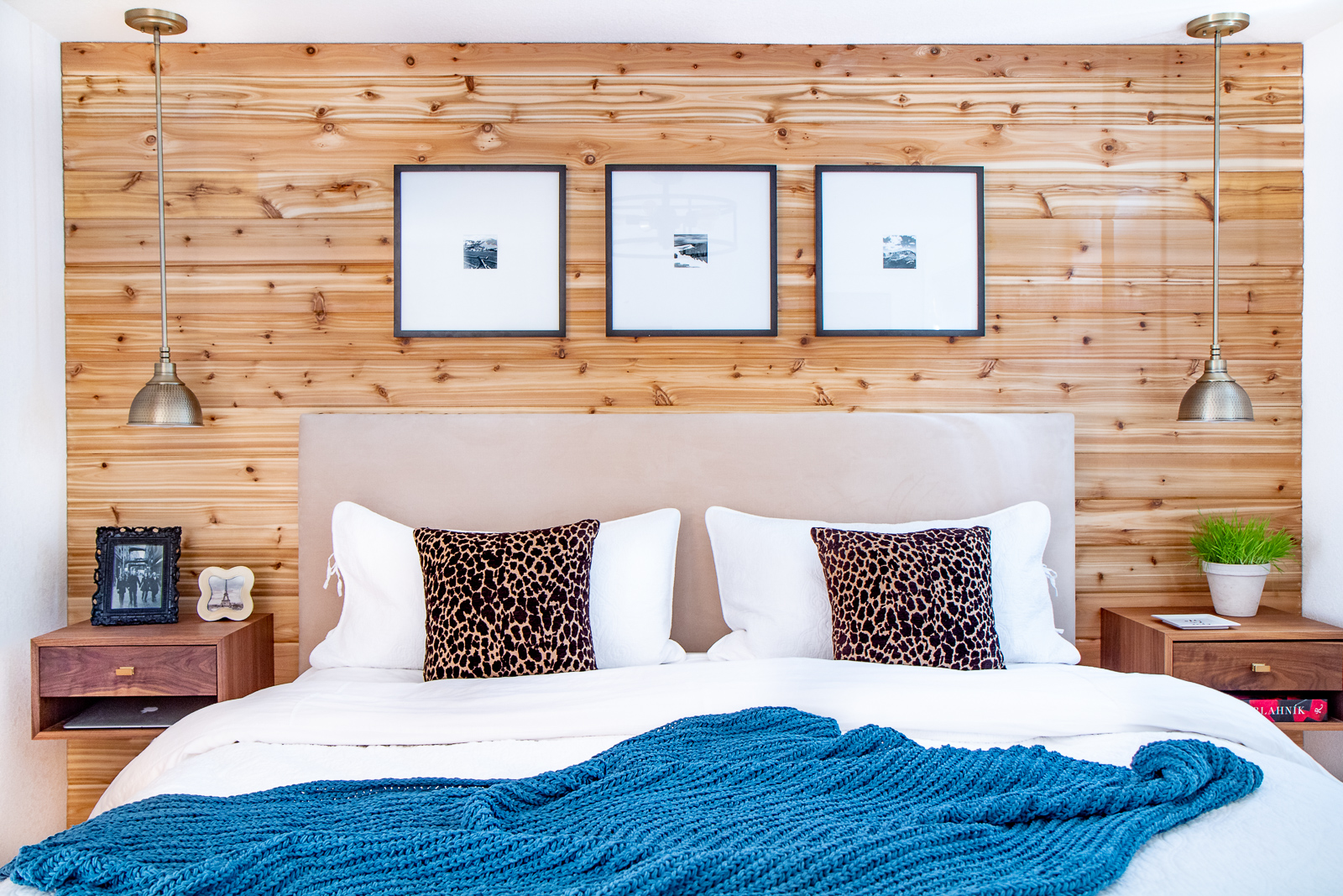 Wood accent wall