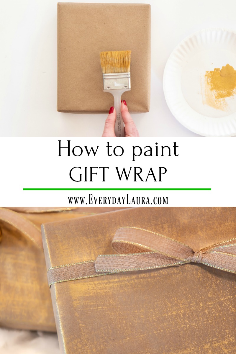 GOLD PAINTED GIFT WRAP