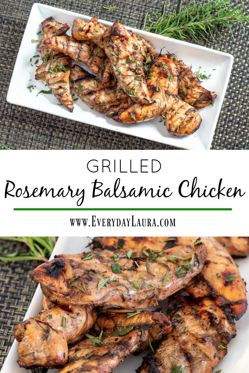 Grilled rosemary balsamic chicken