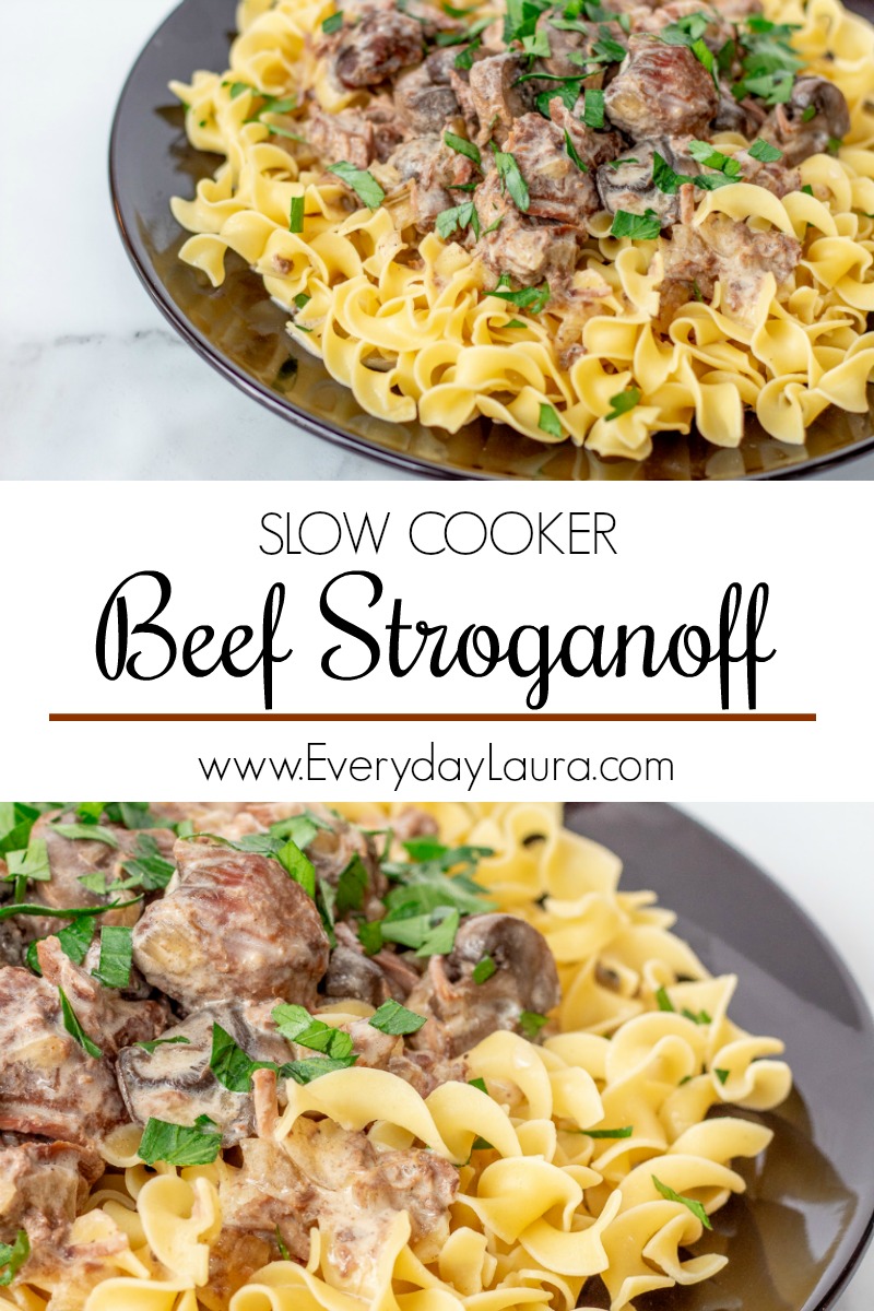 Slow cooker beef stroganoff recipe
