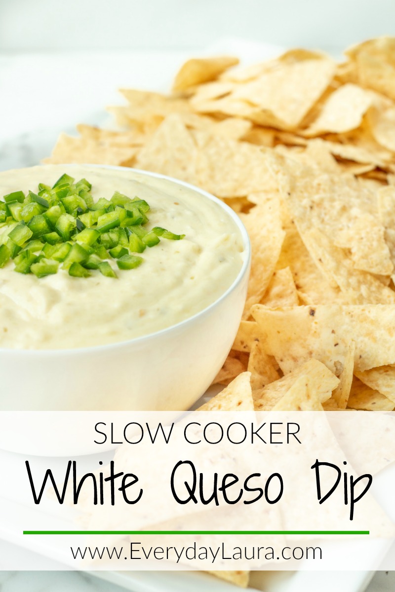 Slow cooker white queso dip
