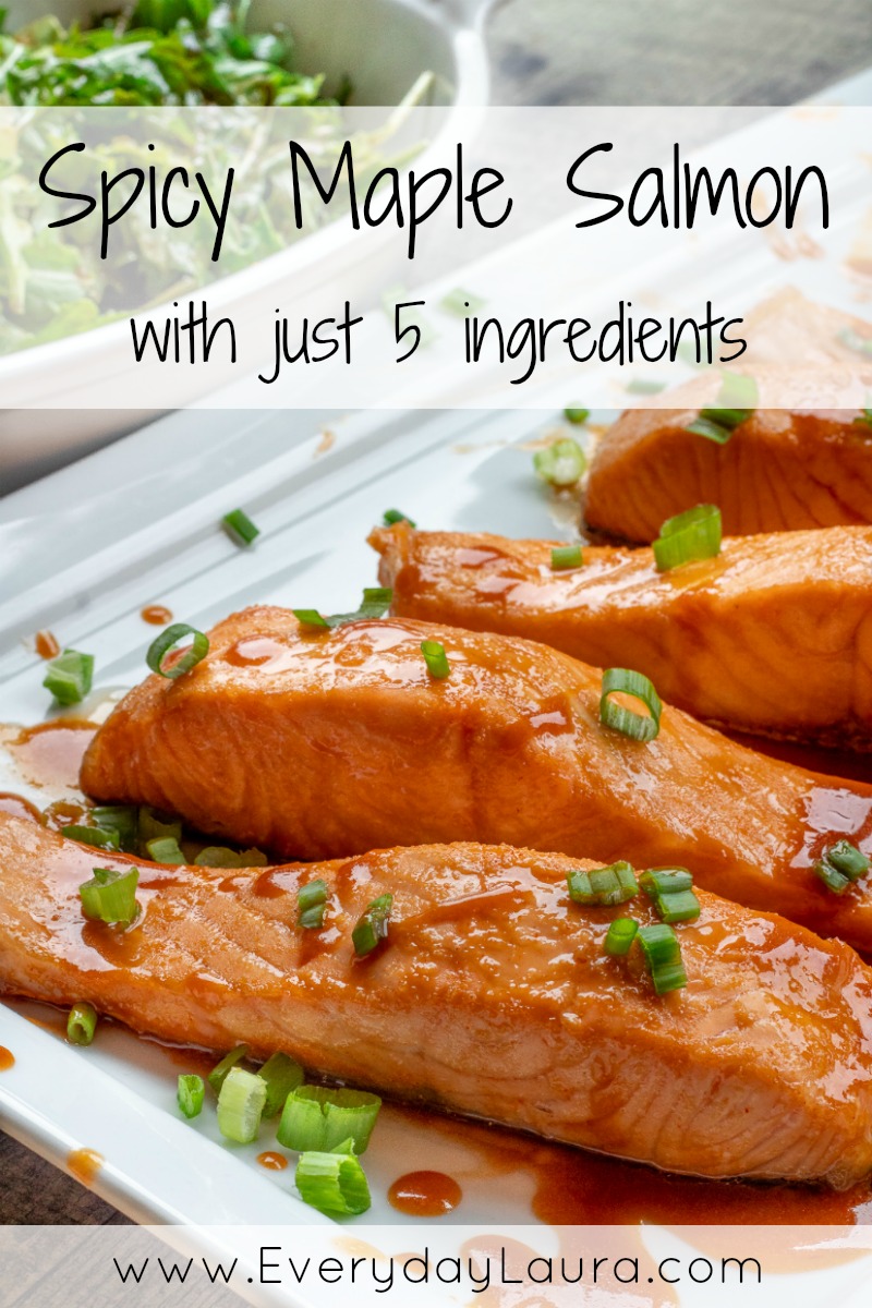 Spicy Maple Salmon with just 5 ingredients