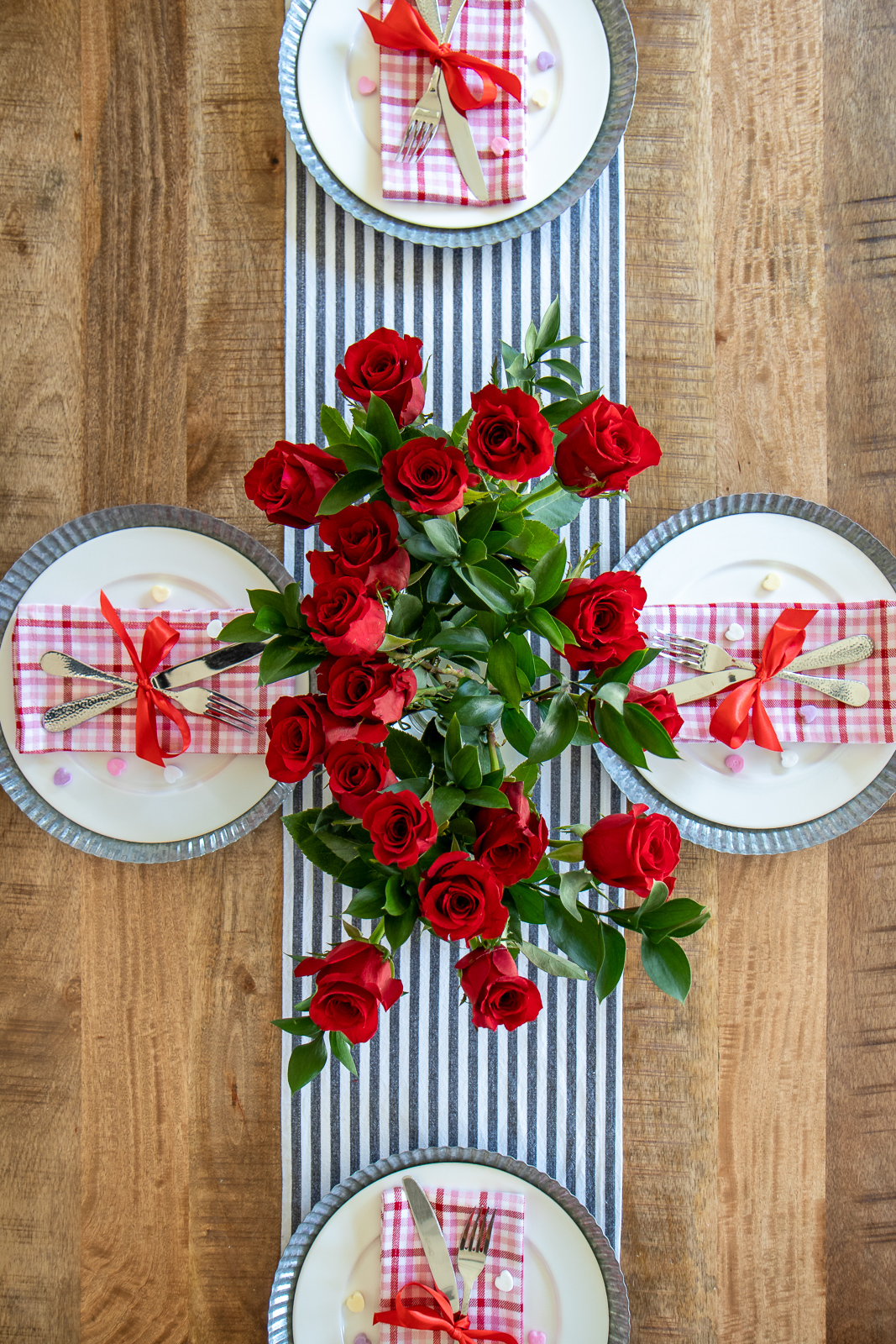 Valentines Day tablescape