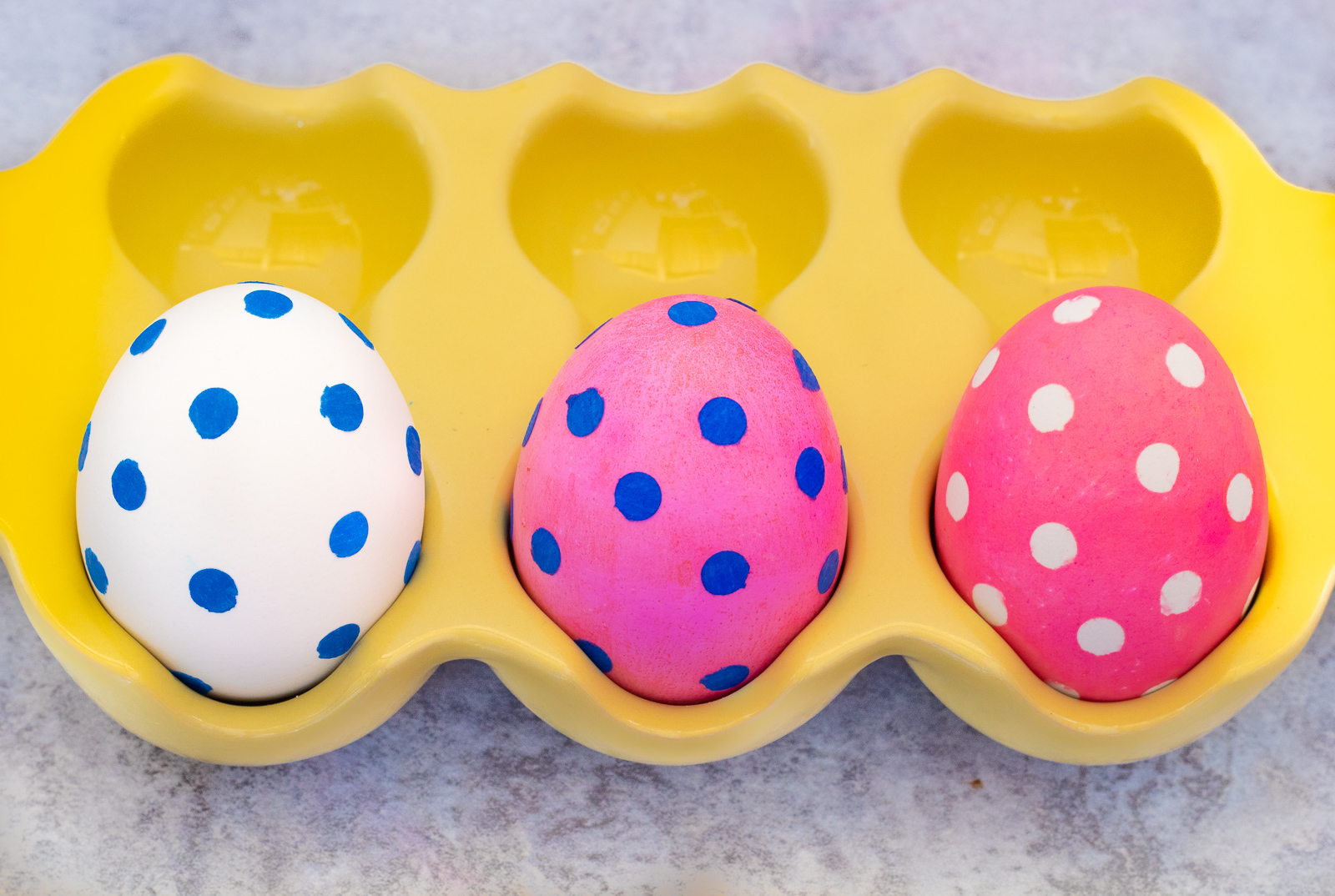How to make polka dot easter eggs