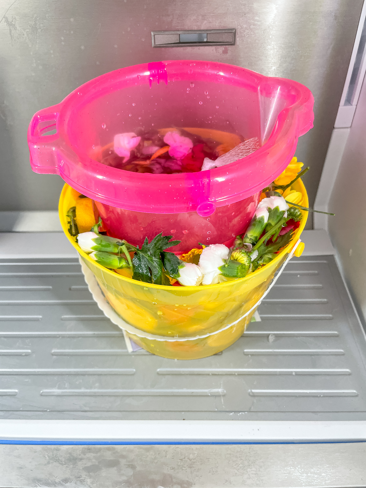Cheap $1 bins make great buckets for turning your upper drawer freezer into  a huge ice bucket. In a house of 12 ice goes quick in the summer :  r/lifehacks