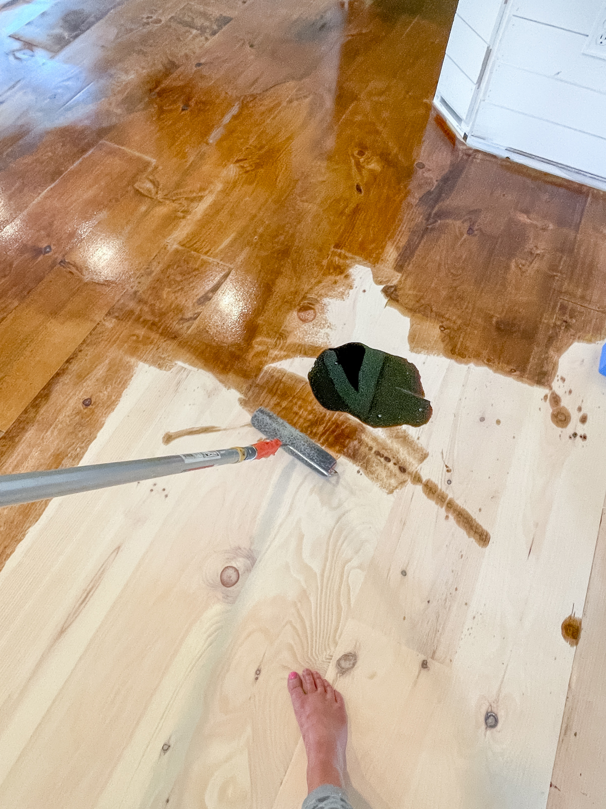 Staining Our Floors With Dark Tung Oil