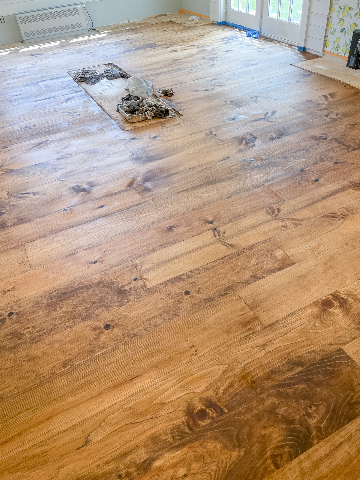 Staining Our Floors With Dark Tung Oil