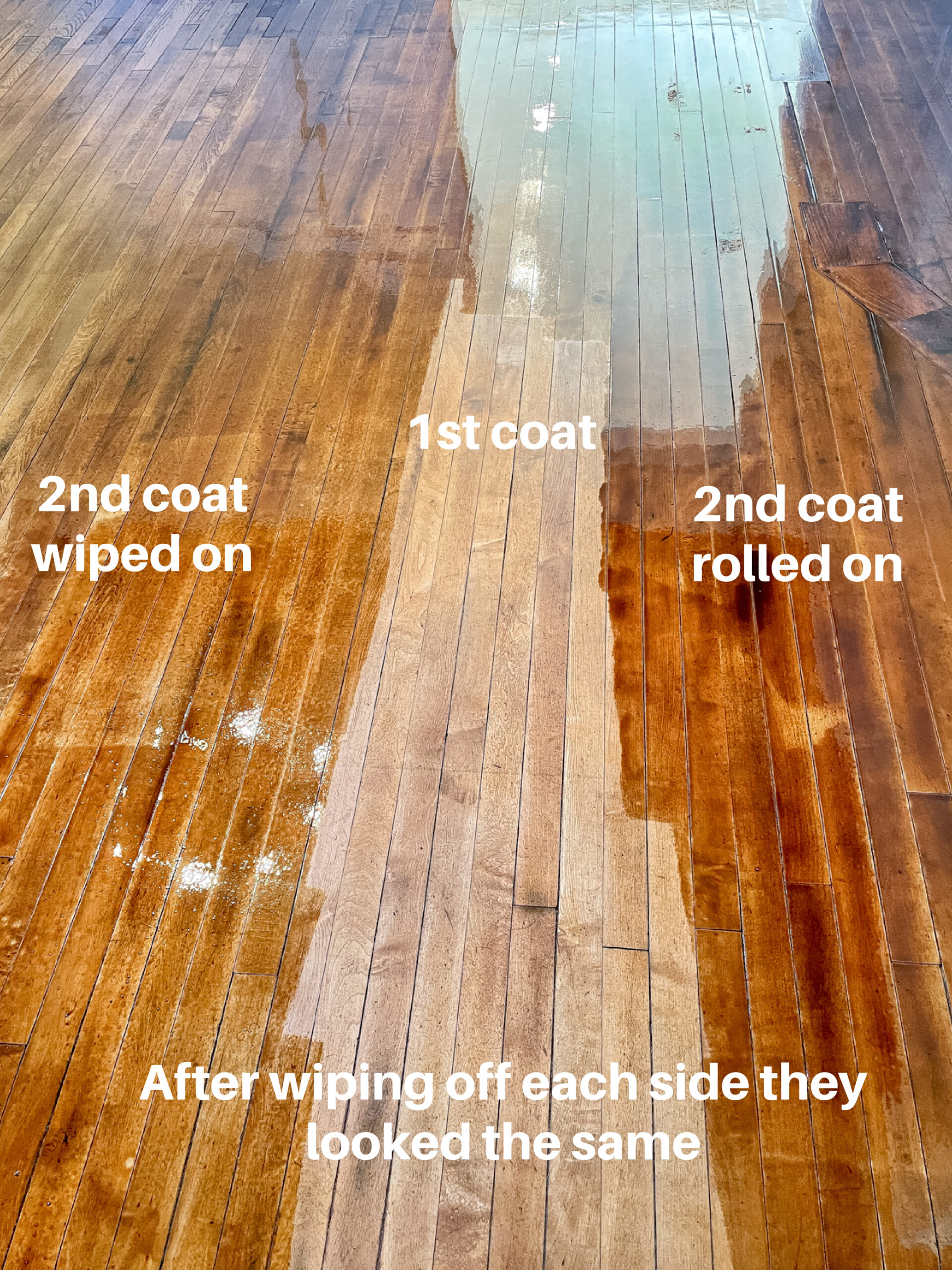 Dark tung oil stain applications
