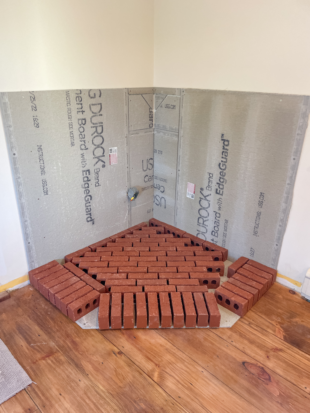 How to build a brick hearth