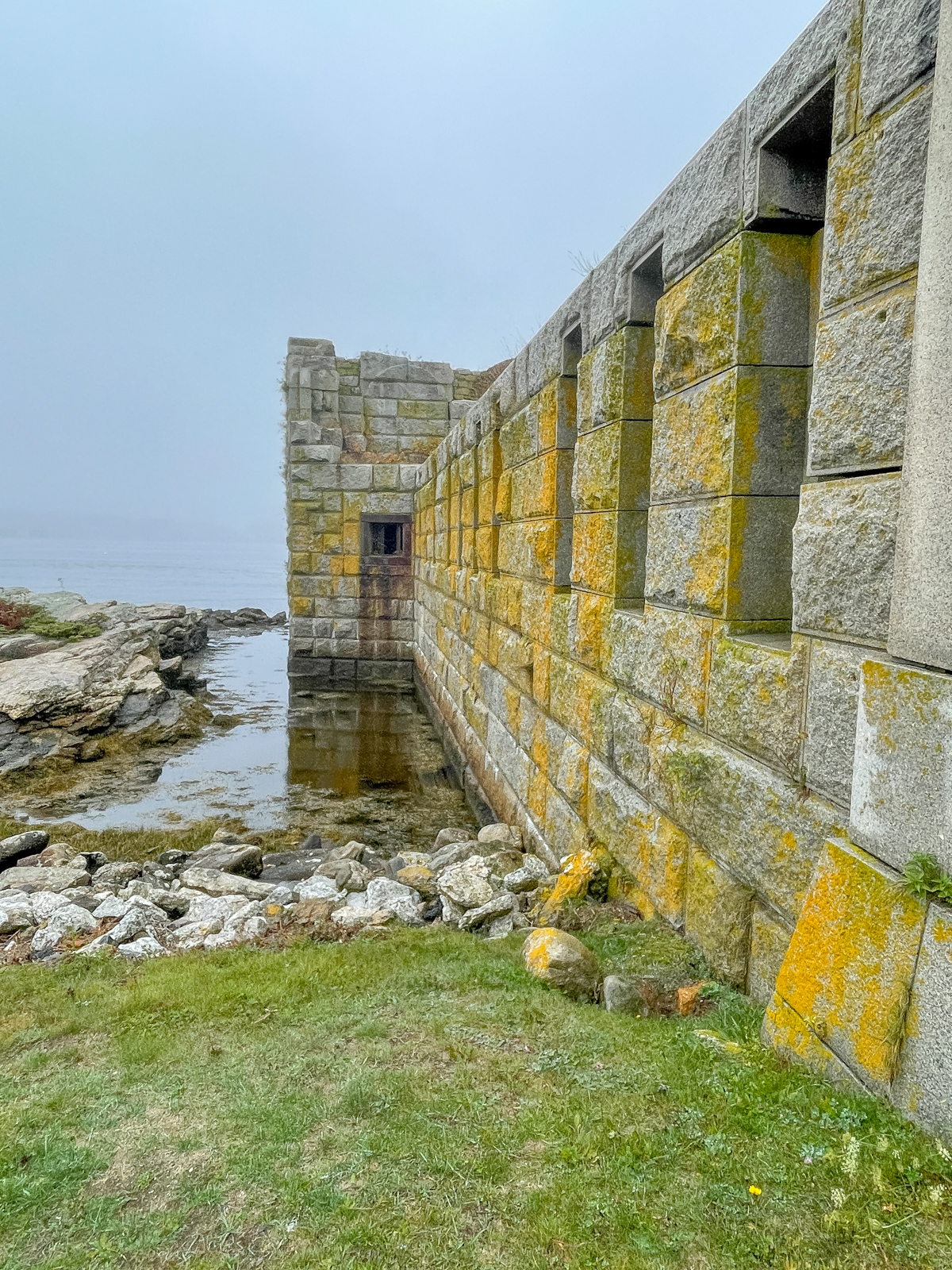 Old military fort in maine