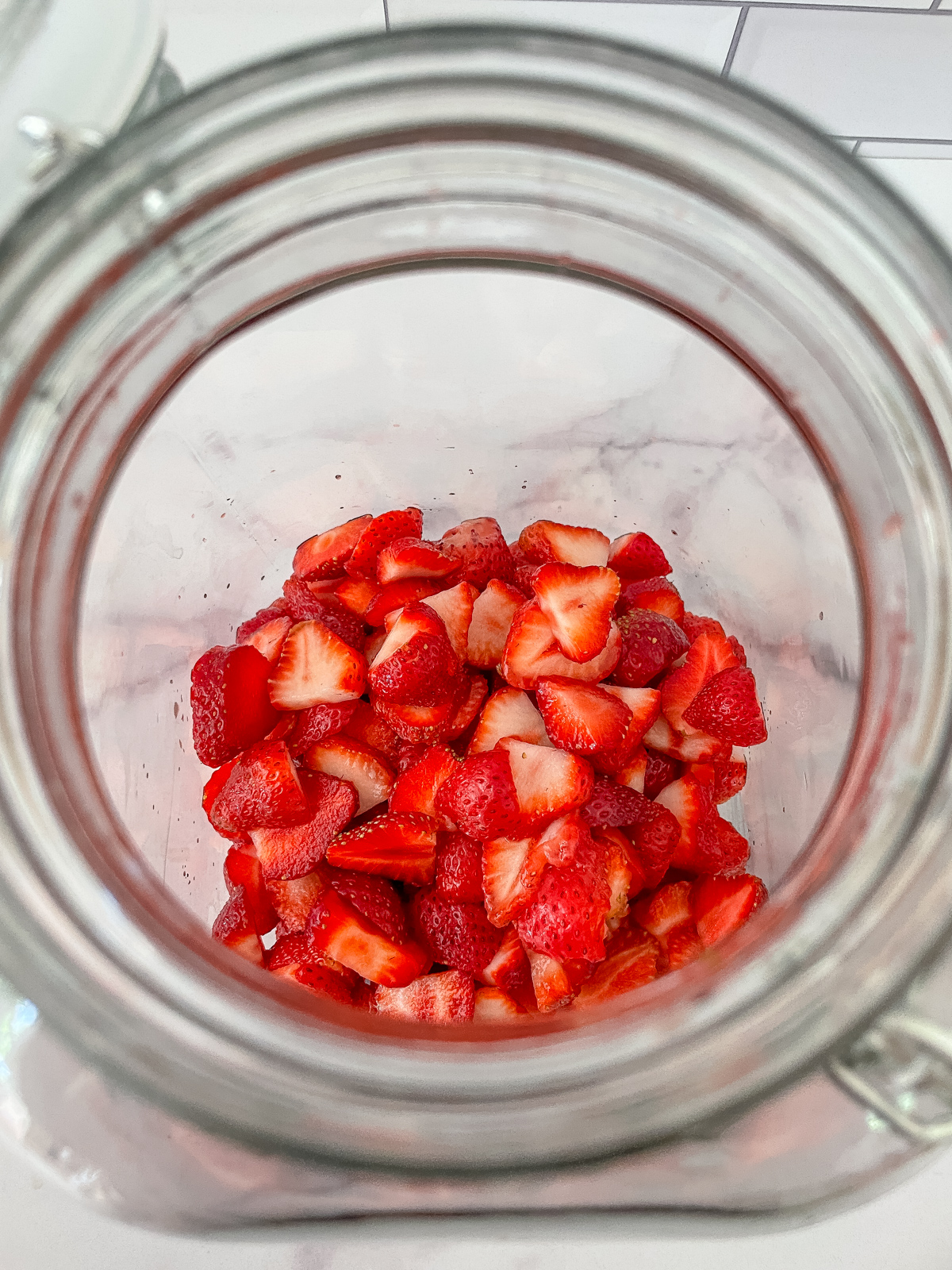 Strawberry infused vodka