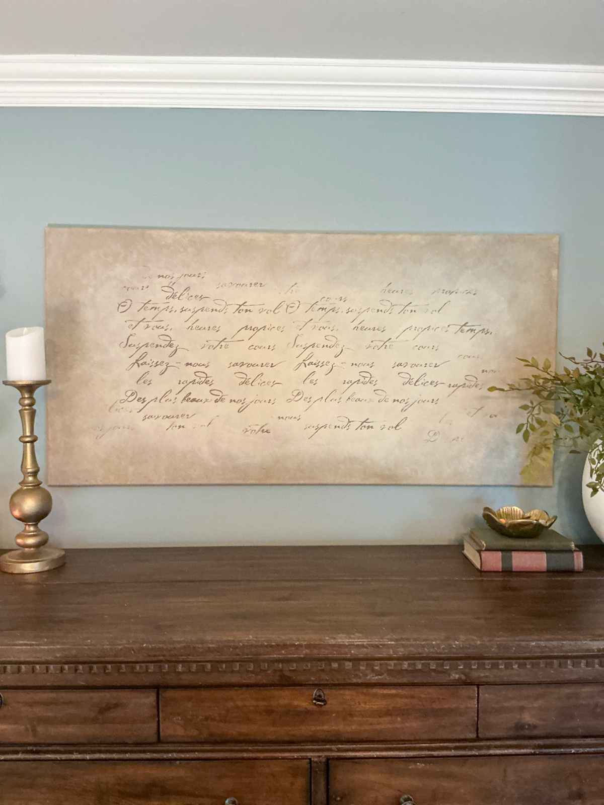 How to make aged vintage wall art
