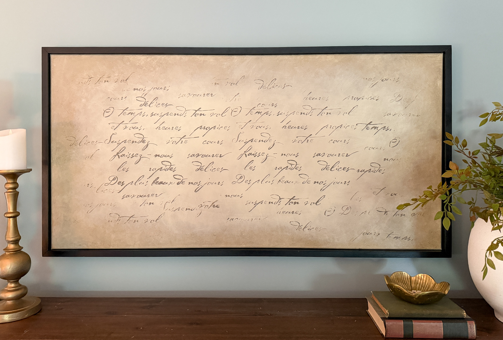 DIY Vintage wall art