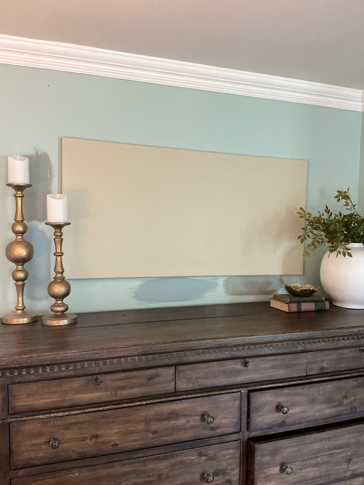 How to turn blank canvas into wall art