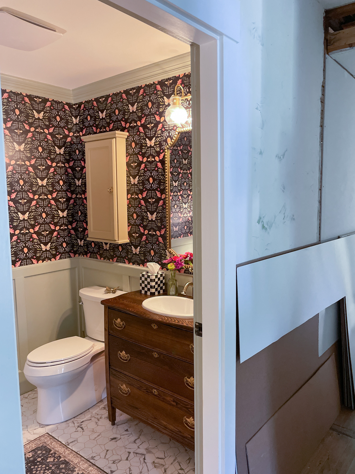 Turning a laundry room into a small powder room