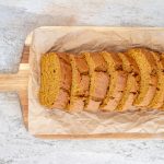 Sliced pumpkin bread