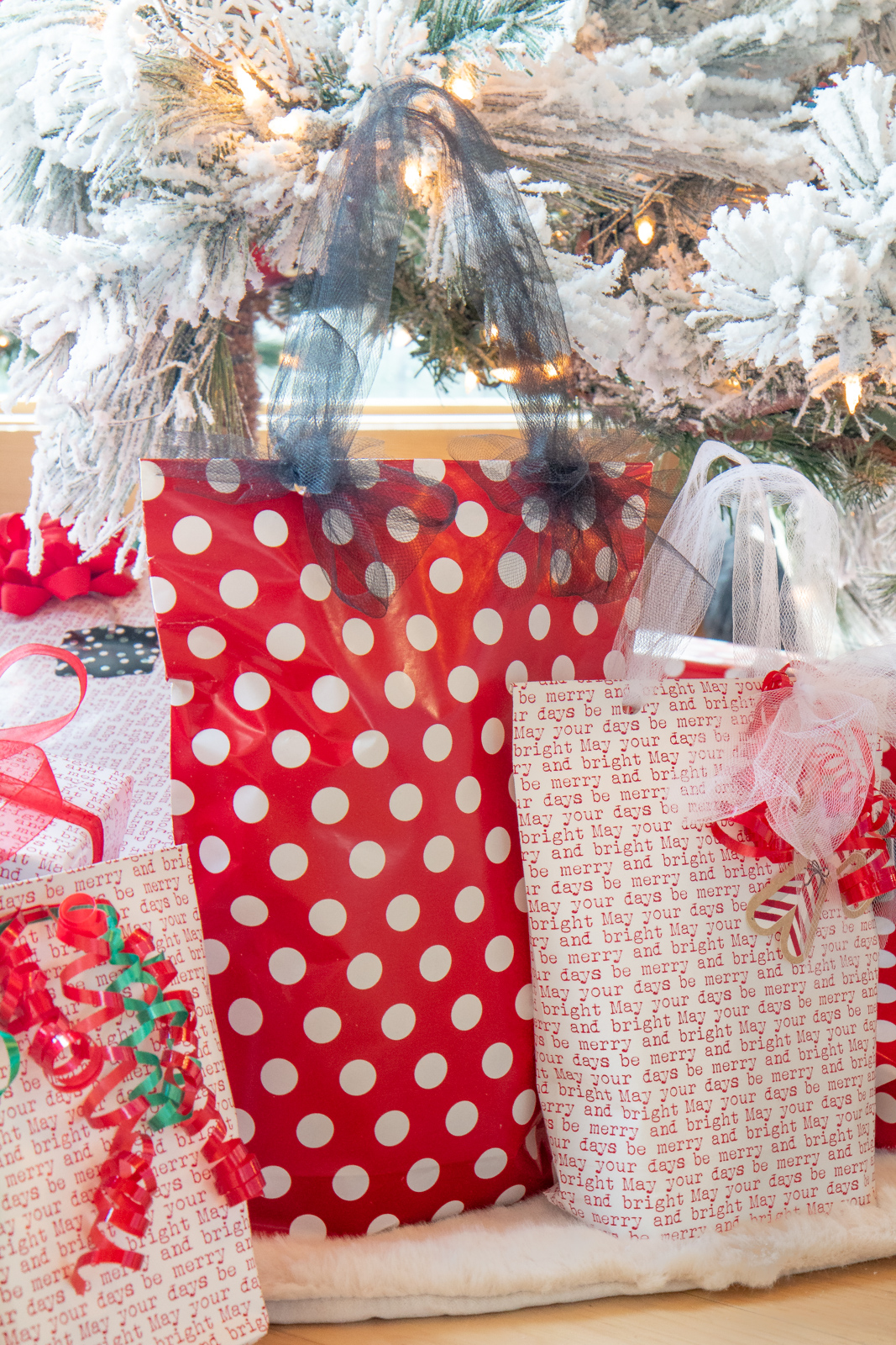 Make a gift bag out of wrapping paper