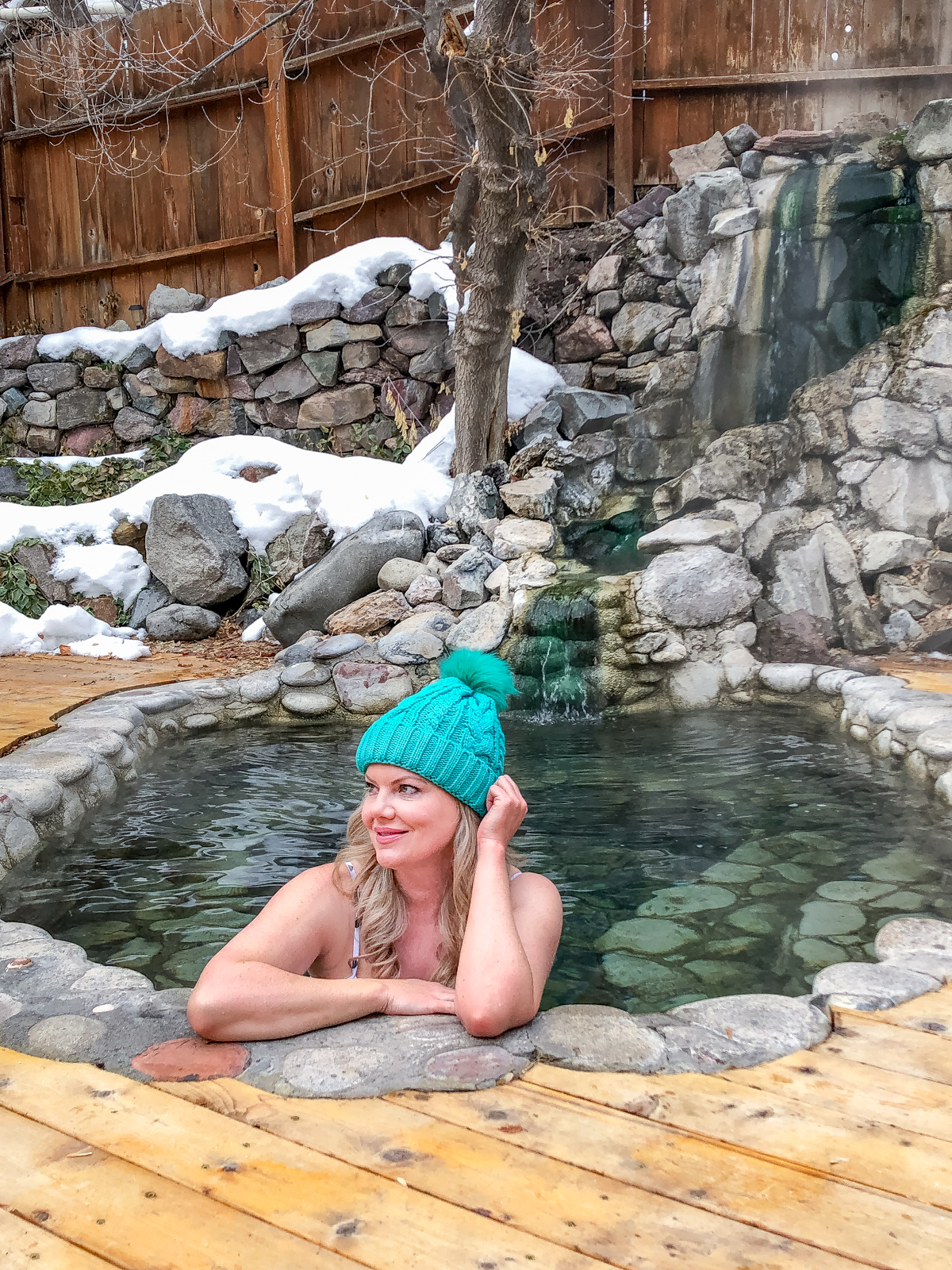 Wiesbaden private hot spring pool in Ouray Colorado