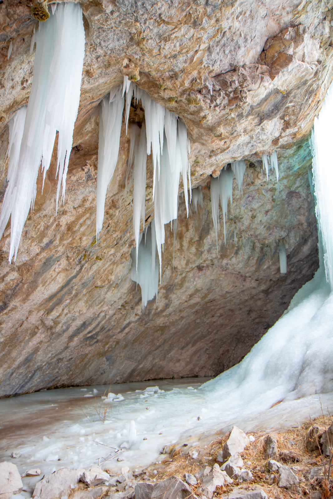 Ice Caves in Rifle Mountain Park Colorado