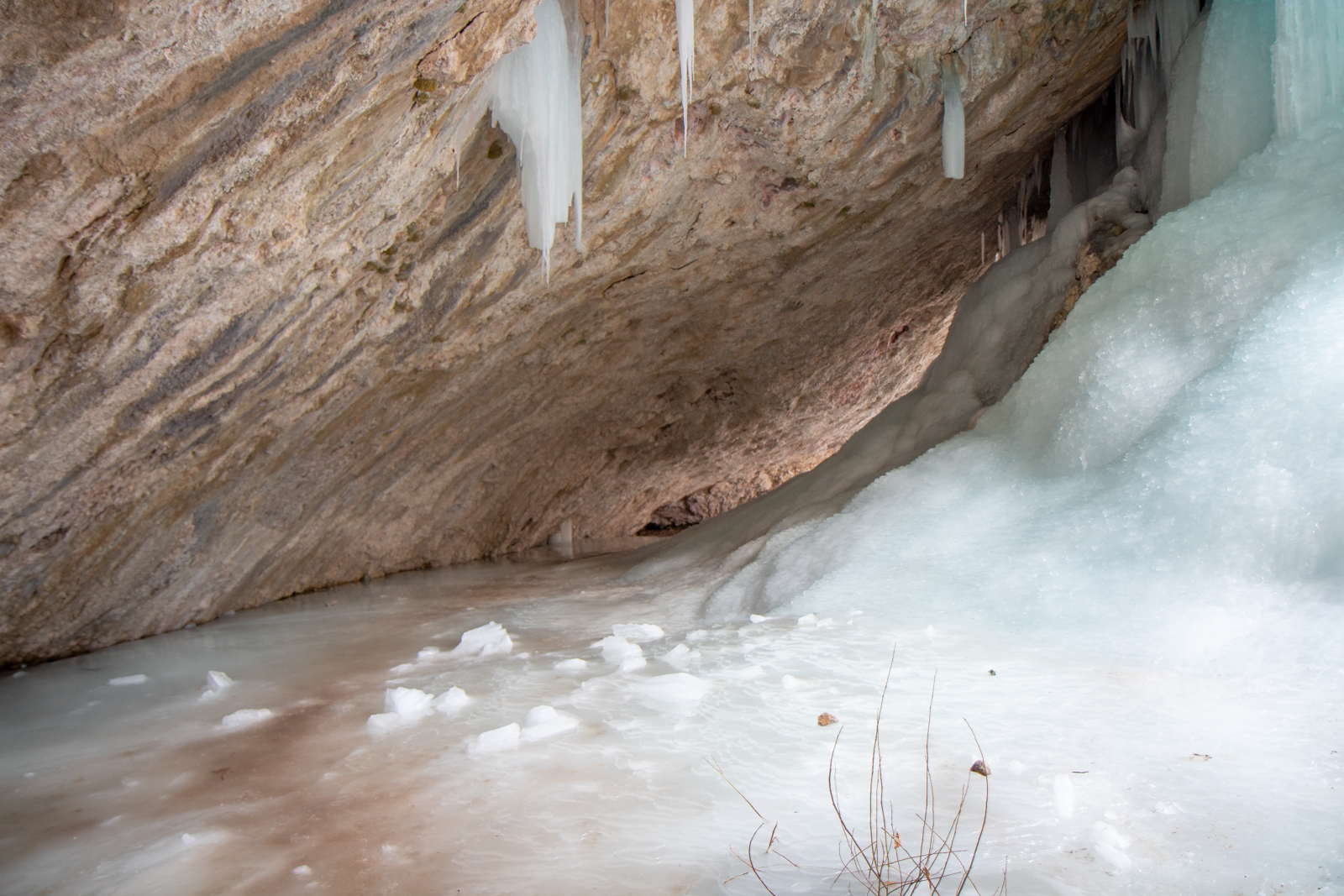 Ice Caves in Rifle Mountain Park Colorado