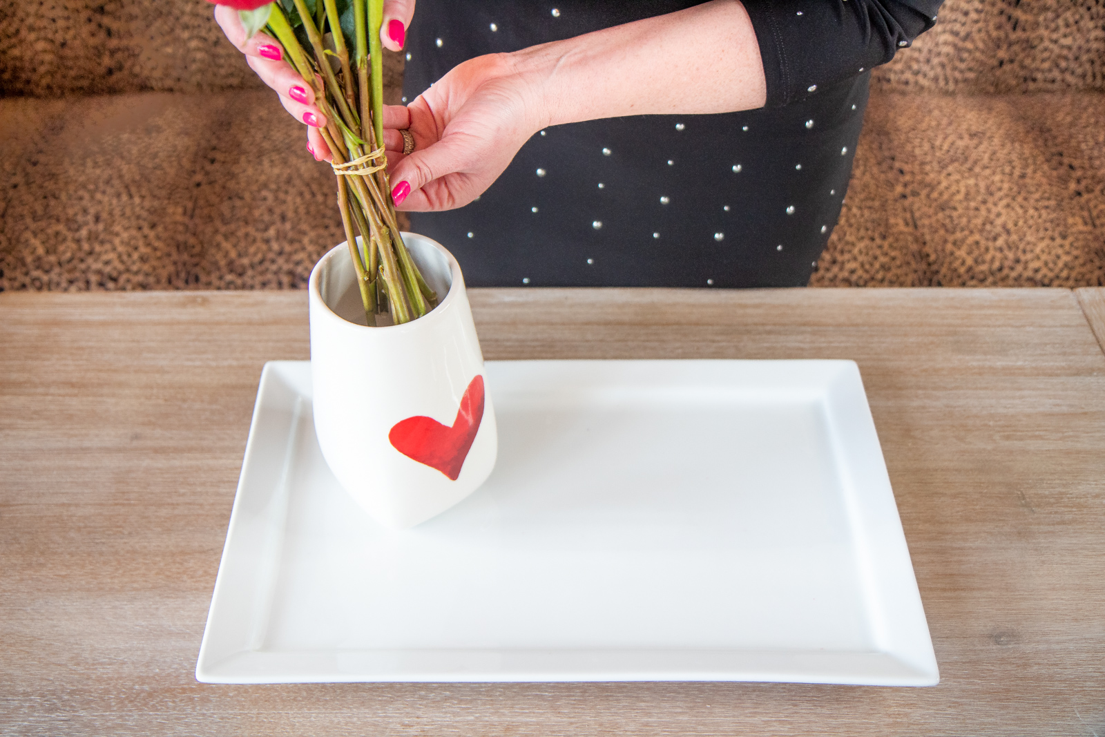 Valentine's Day tablescape idea