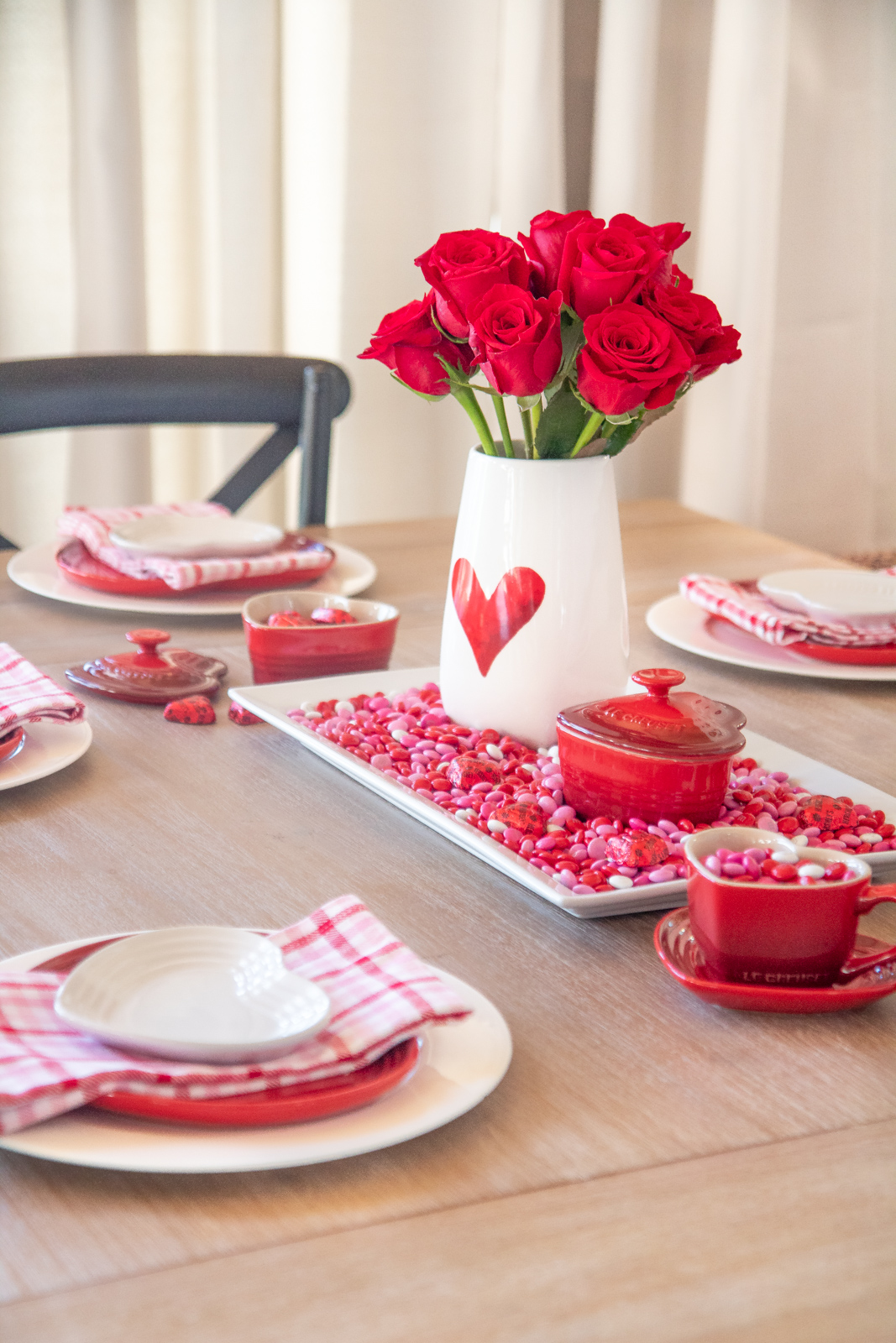 Valentine's Day tablescape idea