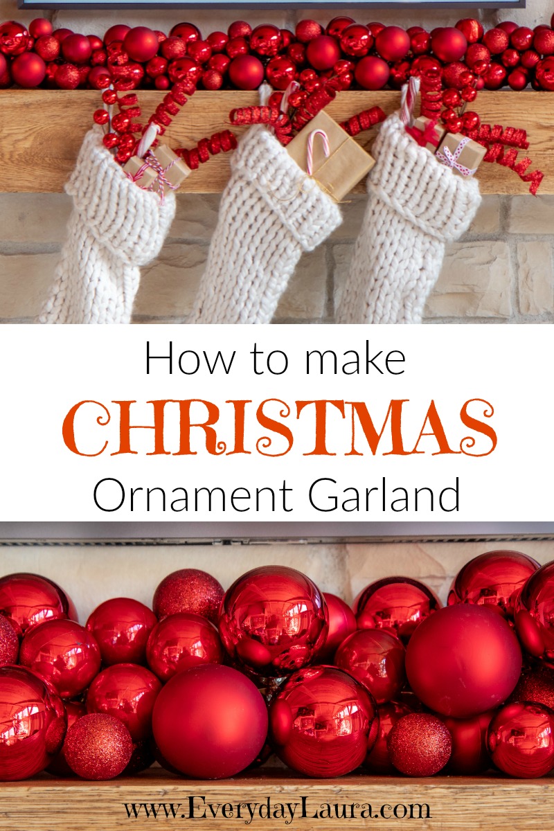 How to make Christmas ornament garland